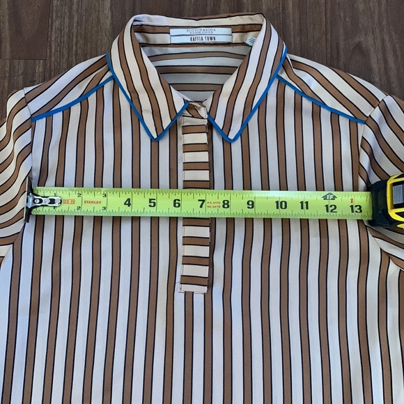 Scotch & Soda Striped and Leopard Print Blouse - Picture 4 of 6